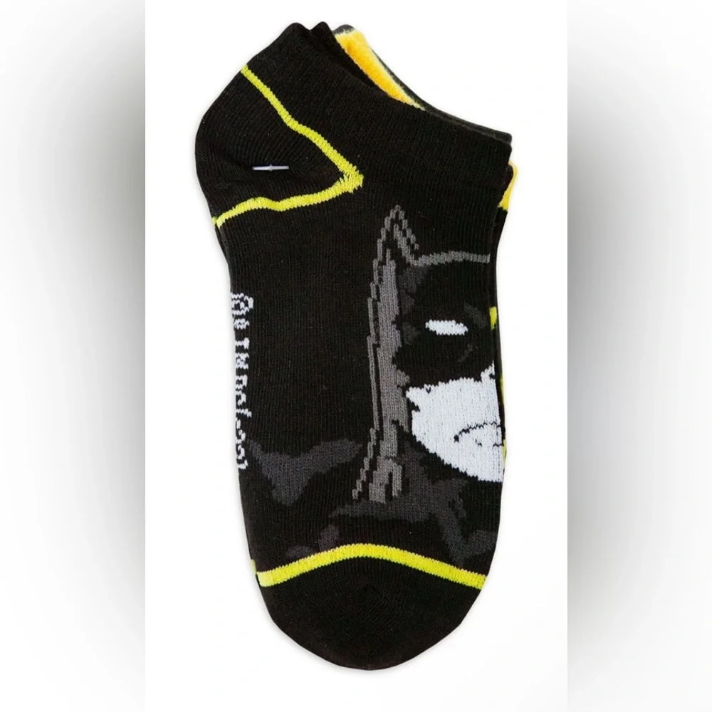 Batman Boys No Show Socks, 6-Pack Size M